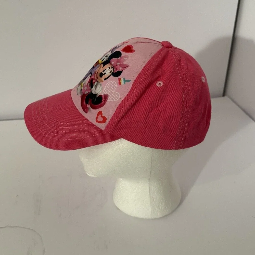 Disney Pink Strapback Hat Graphic‎ Minnie Mouse Daisy Duck-One Size